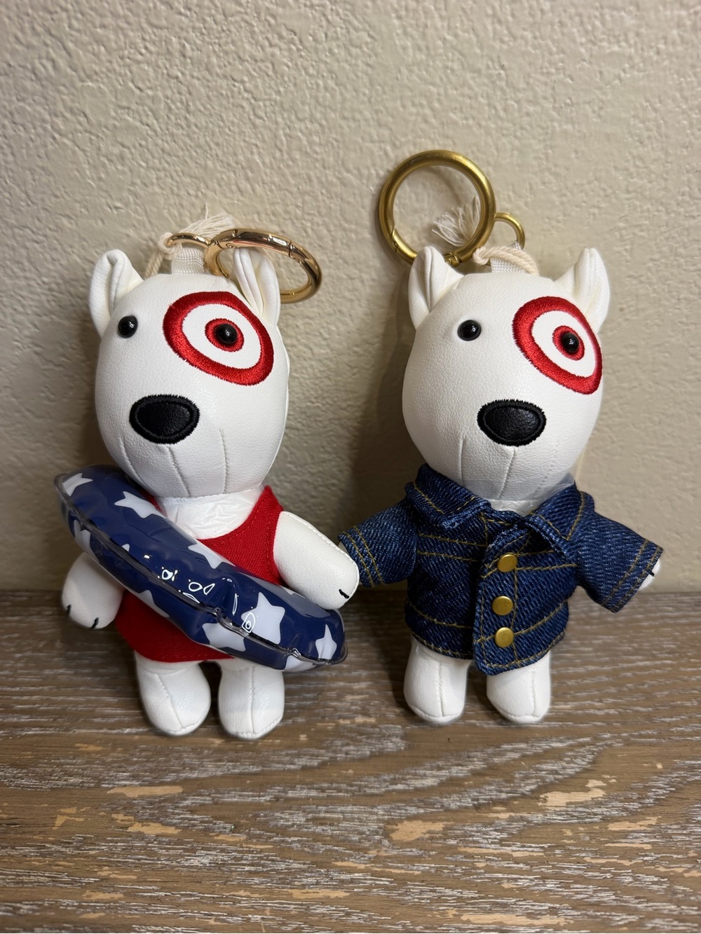 Blue Jeans & Summer Bullseye Bag Charm Bundle - Universal Thread™ Off-White